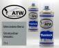 Preview: Mercedes-Benz, Stratosilber Metallic, 711: 400ml Sprühdose + 400ml Klarlack - Set, von ATW Autoteile West.